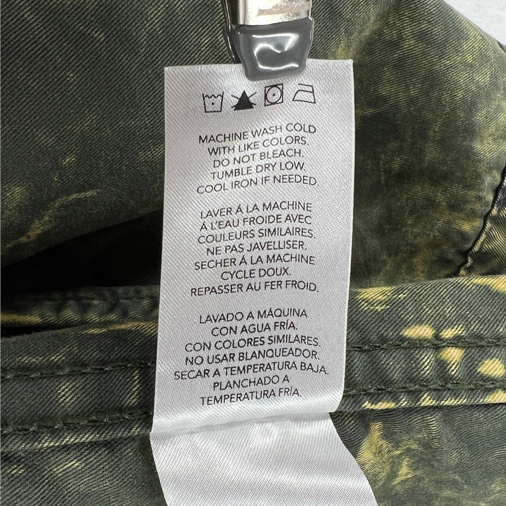 DL1961 Beekman Jacket Jacket Women XS Green Camo Utility Military Field Cotton - Picture 14 of 16